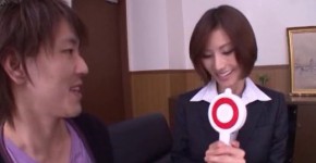 Japanese Secretary Akari Asahina Spreads Her Legs To Tease Hot Girl Sucking Huge Cock, utorat