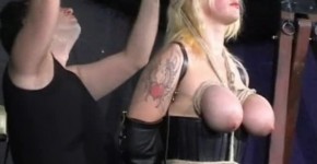 Busty Blonde Cherrys Breast Bondage and Amateur BDSM of Tit Tortured Submis, ittasiss