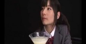 Asian Schoolgirl Drinks Glass Of Sperm Purple Bitch Porn, ededener