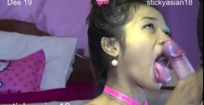 stickyasian18 sucks hard to say Thank you for my present, casanova90