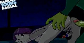 Teen Titans Beastboy Fuck Raven Famous Toons Facial, poldnik