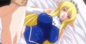 Busty Hentai Elf Girl Hot Riding Dick anime cartoon, abnomall