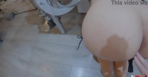 Huge ass stepmom stuck in washing machine and assfucked by stepson, ofranga