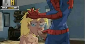 Superhero Porn Spider man vs Batman oral hentai cartoon and harley, ninjanese
