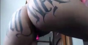 fake-breasted tattooed latin cam-slut, tiredtitties