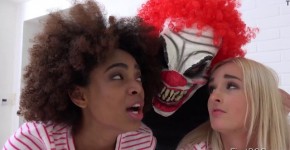 FirstBGG.com - Daisy & Luna Corazon - Evil clown attacks two girlfriends, Zanasy