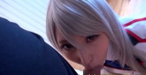 Asian Cosplay Babe Dicksucking in Uniform Public Porn, norelmamaza
