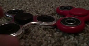 Hot Red Fidget Spinner Rides Silver One Hard, zuzka2017