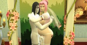 La Boda de Sakura Parte 4 Naruto Hentai Esposa Obediente y Domesticada Preñada de sus Violadores se Casa al frente de su Marido