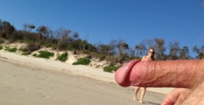 Public Erection Flasher Beach CFNM Exhibitionist, nowabre