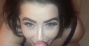 I made him cum too quick! Amelia Skye gets facefucked and deepthroats big cock, Upacom