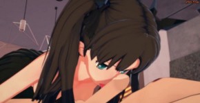 Tohsaka Rin does 69 before riding cock on the sofa - Fate/Stay Night Hentai., Javatu