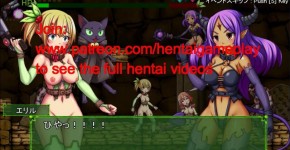 Teen girl 18 yo hentai having sex with monsters men in Treasure hunter Eriru hentai sex game, Quoiaa