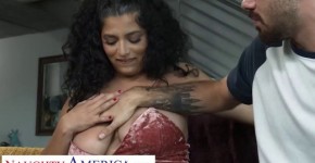 Naughty America - Big Tit Latina Gabriela Lopez fucks friend's boyfriend before flying home, Vannahin