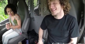 Little hitchhiking slut Holly Hendrix fucked rough and hard, badboy66s6