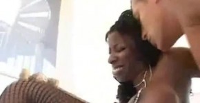 Ebony milf Vanessa jammed in her twat, utiter