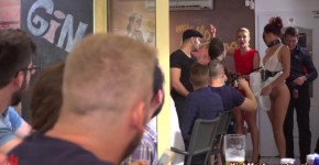 Slaves Angel Rush and Lyen Parker soaked with water in public, plerilumpo