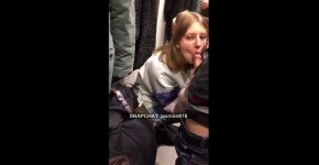 Barely Legal 18 German GirlFriend gives Blowjob on Public Snapchat Leak, lestofesnd