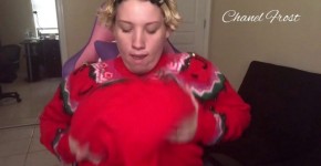 Bouncing My Huge Swollen Tits In My XXXMAS Sweater!, Usoker