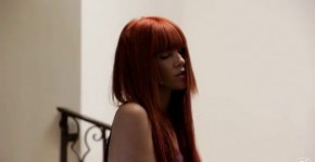 Redhead Elle Alexandra Fingers Herself on the Stairs - EroticVideosHD.com, Quoiaa