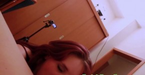 Cum loving redhead teen gets a facial, uras1tas