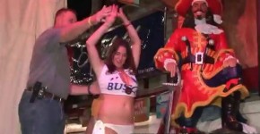Hot College babes having a wild wet t shirt contest at the club, Pinkypussy