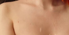 Oral Creampie, Sperm on Tits - POV (Vertical Video) MollyRedWolf, Unnyako