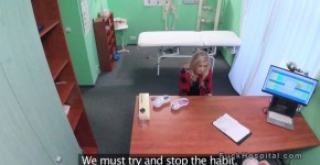 Hot blonde Ilona with smoking problem bangs doctor, MavesaNesa