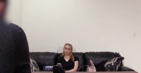 Young blonde Penelope ass fucked in creampie casting, Fredricas