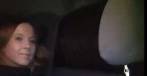 sexy redhead fucked in a car, yodaxxx