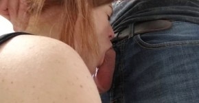 Tiny Redhead Deepthroats a Huge Cock, edigol