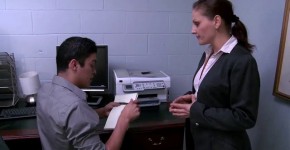 Brazzers - Big Tits at Work - The Man Cums Around scene starring Nikita Von James and Ramon, Quanev