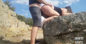 Fucking my stepsister outdoors and cumming on her pussy, arendi