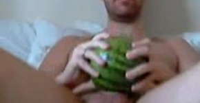 Watermelon fuck with huge sperm, DexinonSwallow