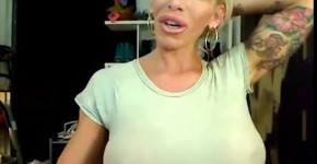 Krisztina Sereny huge tits hard nipples in tight shirt, SiggBexxy