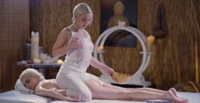 Massage Rooms Blonde nymphs Mia Casanova and Lovita Fate sensual orgasms, Evie74M546ae
