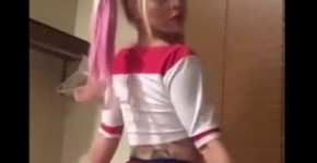 Harley Quinn shakes his big elastic booty twerk, Jushinigs