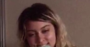 Blonde Chubby Teen Teasing And Flashing Tits On Periscope, endedish