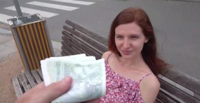 CzechStreets - Hot Russian girl with a hairy pussy has an orgasm in public, Tam2ara