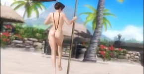 DOA5 Last Round Mai Shiranui Pole Dance dengan slingshot bikini, eresta