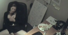 My Hot Secretarie on Office Masturbation at Work, longsnake