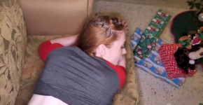 Teen Gets Fucked Under Christmas Tree and Made Squirt, Coo3per