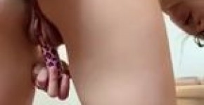 Teen Rides Dildo before Shower, loulines