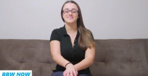 Chubby Teen PAWG in Jeans with Big Tits and Glasses, Hayd2er