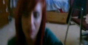 Fiery redhead knows how to make a cock super hard, Freakyupl