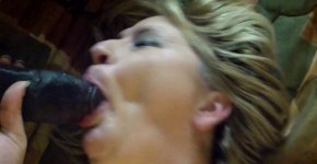Mature and married mrs thompson taking a huge black, eningreen