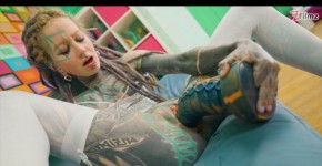 Deep into tattooed beauty Anuskatzz's holes, ZFilmz