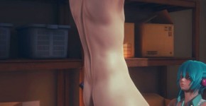 Vocaloid Hentai - Miku Hardsex in a Warehouse - Japanese Asian Manga Anime Game Porn, isesit