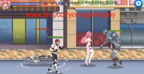 Pink haired girl having sex with soldiers men and monster in fairy heart action hentai ryona game, Myra3nkaa