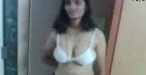 Indian Aunty Remove Her Blue Saree Blouse Expose Big Boobs Nude Body, Fanciful